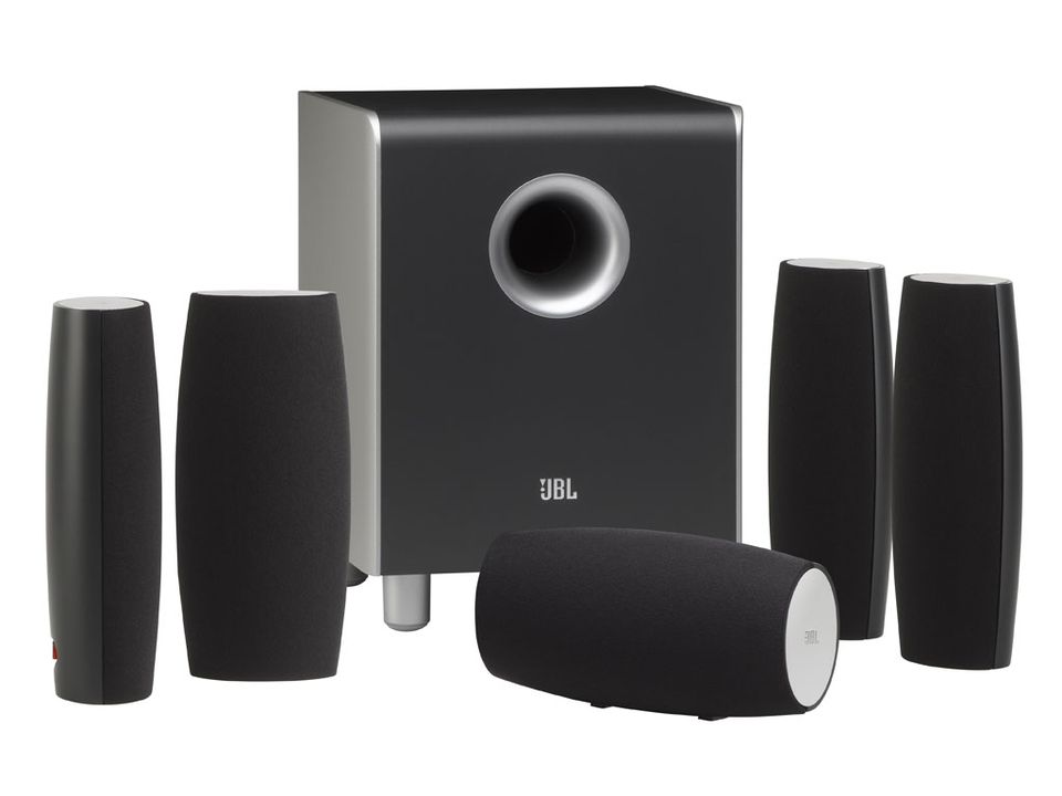 CINEMA SOUND CS 680 - Black - 5.1 CINEMASOUND SYS, LARGE SAT, 8 inch SUB (CINEMA SOUND CS100 SUB,CINEMA SOUND CS600 SAT) - Hero